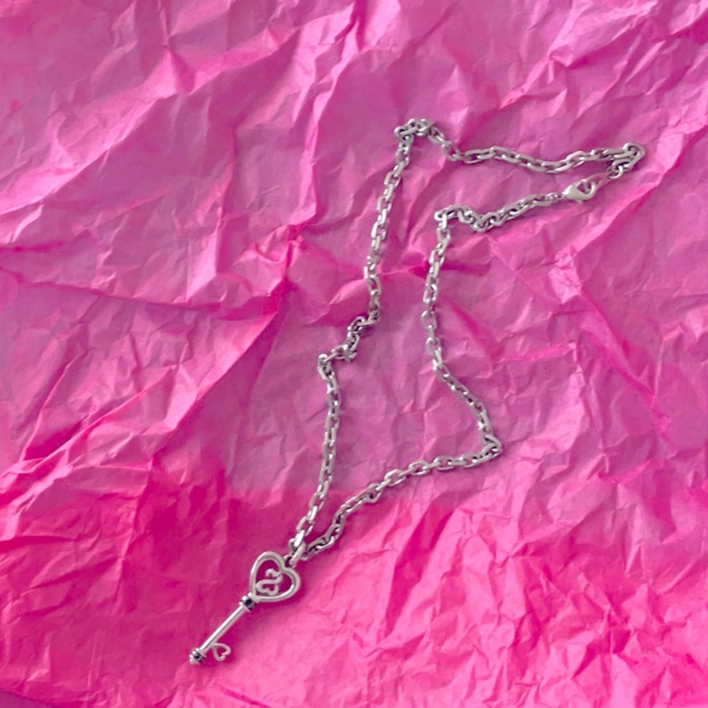 Kay Jewelers Sterling Silver Heart Key Necklace